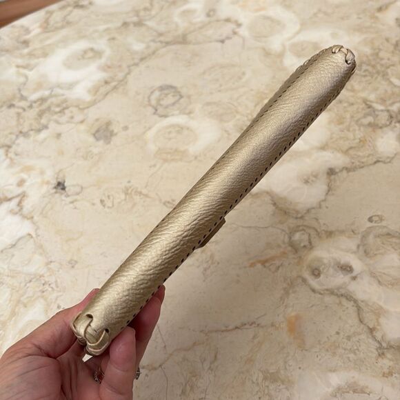 Madison West Travel Collection Large Passport Wallet - Laser Cut Rose Gold - Picture 9 of 13